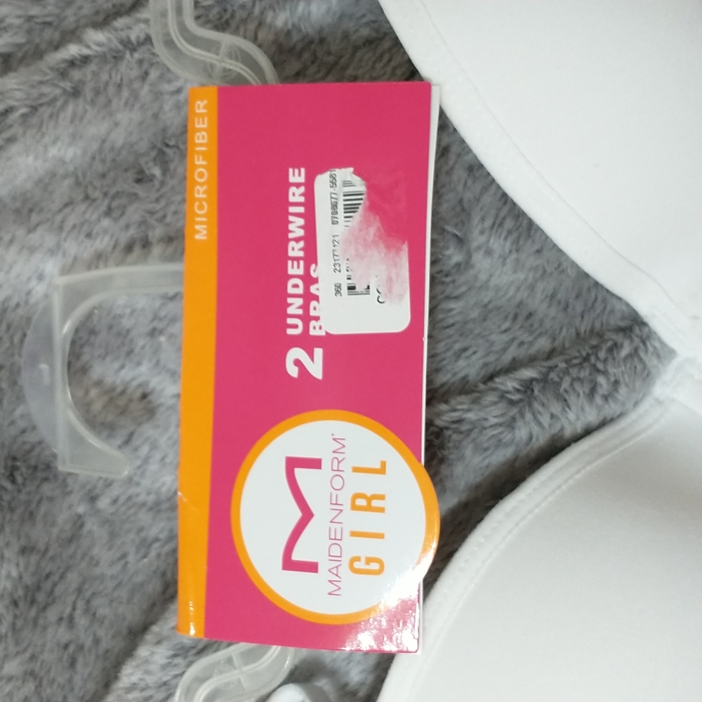 NWT Maidenform 2 bras underwire slight padding  34 A - Picture 2 of 7